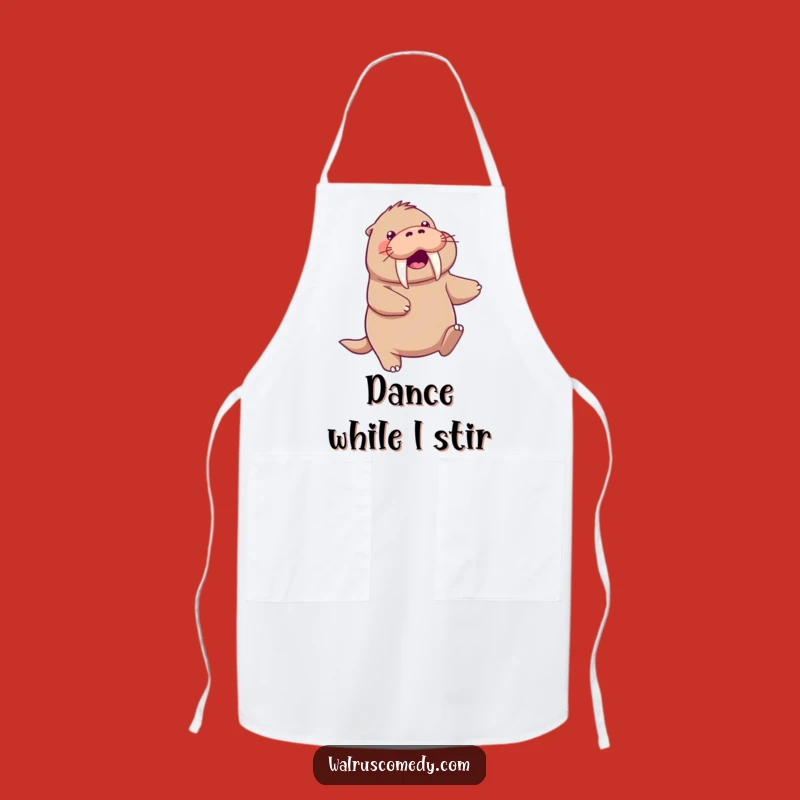 Funny Kawaii Walrus Dance Apron - Cook with Flair!