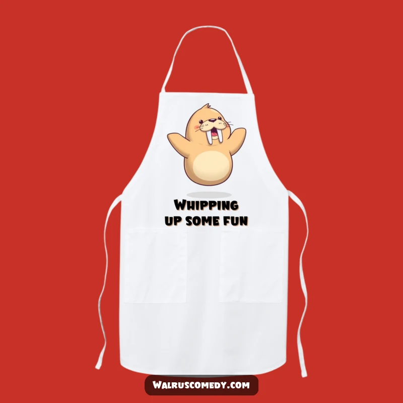 Funny Walrus Dance Apron: Cook with Joy, Hilarious Gift!