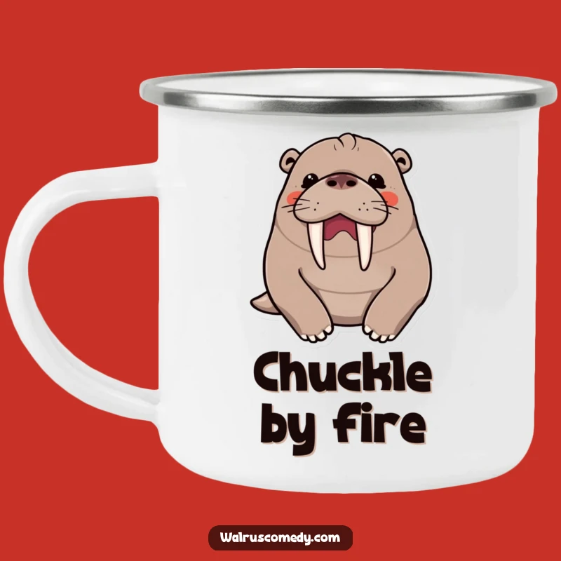 Funny Kawaii Walrus Camp Mug - Laugh Around the Fire!