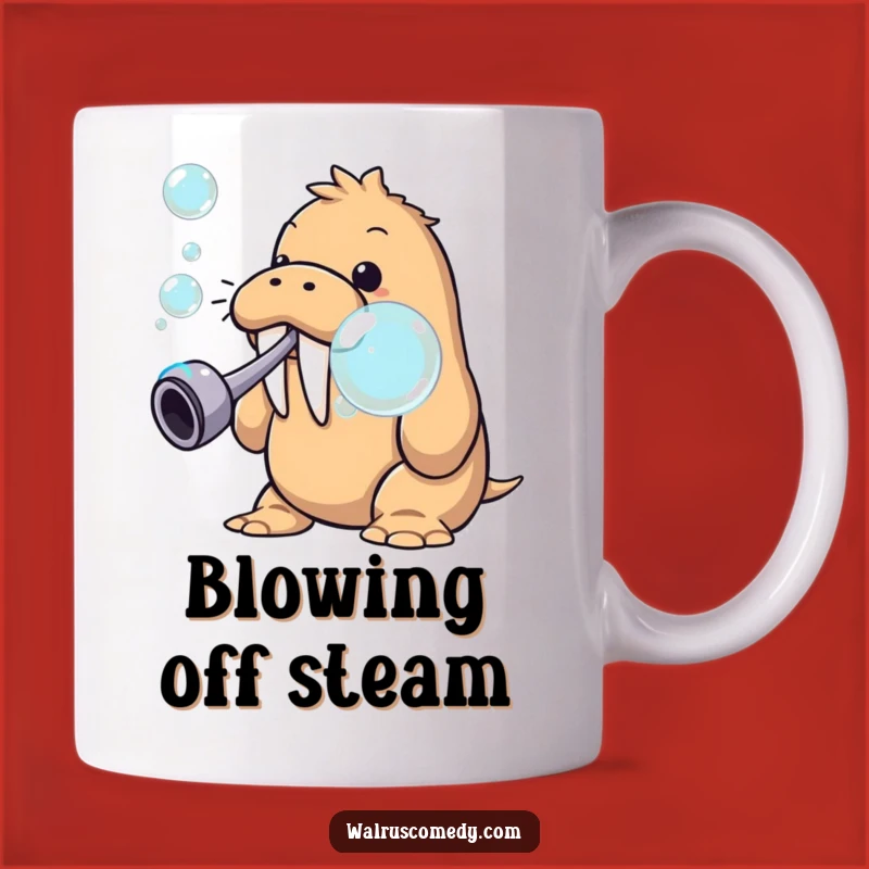 Funny Walrus Bubble Blower Mug - Sip and Smile with Playful Joy!