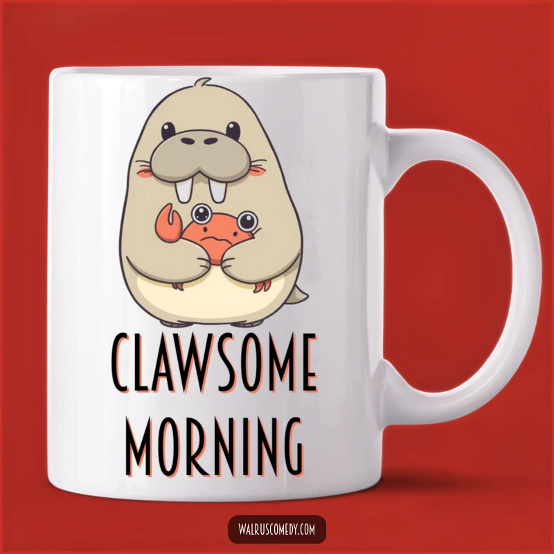 Funny Walrus Hug Mug - Adorable Surprise Gift for Animal Lovers