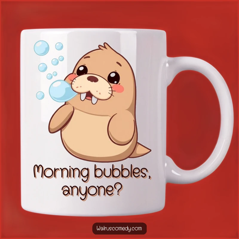 Funny Kawaii Walrus Bubble Mug: A Hilarious Gift for Animal Lovers