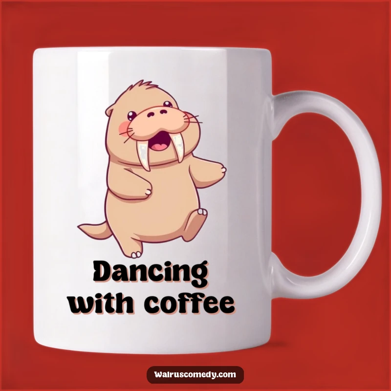 Funny Kawaii Walrus Dance Mug - Tusk-tastic Fun Gift!