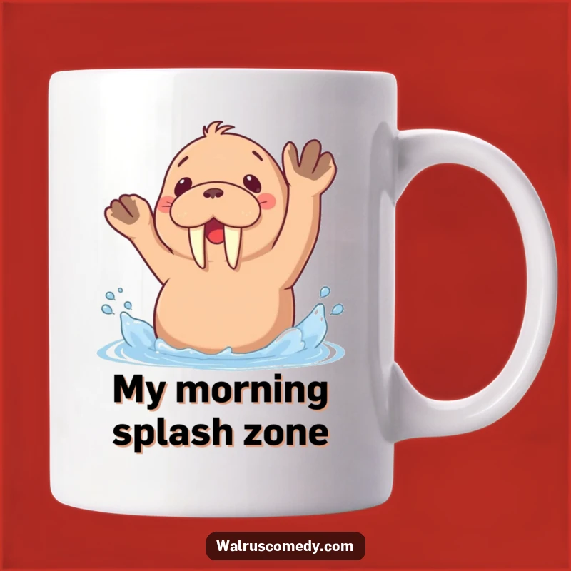 Funny Kawaii Walrus Splashing Water Mug: A Hilarious Aquatic Gift Idea