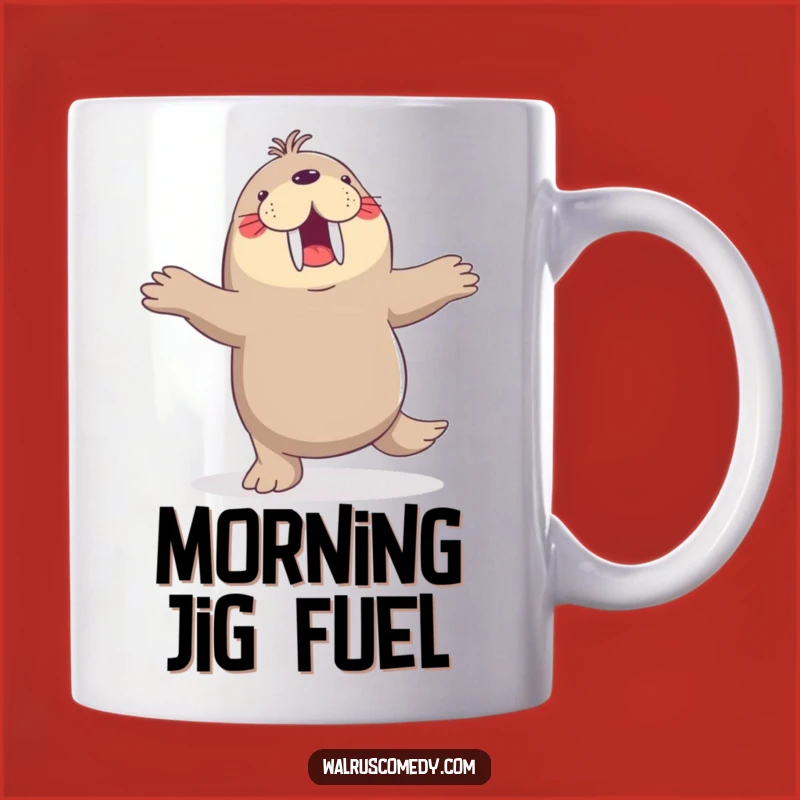 Funny Walrus Dancing Mug: Joyful Jig Gift for Animal Lovers Who Dance