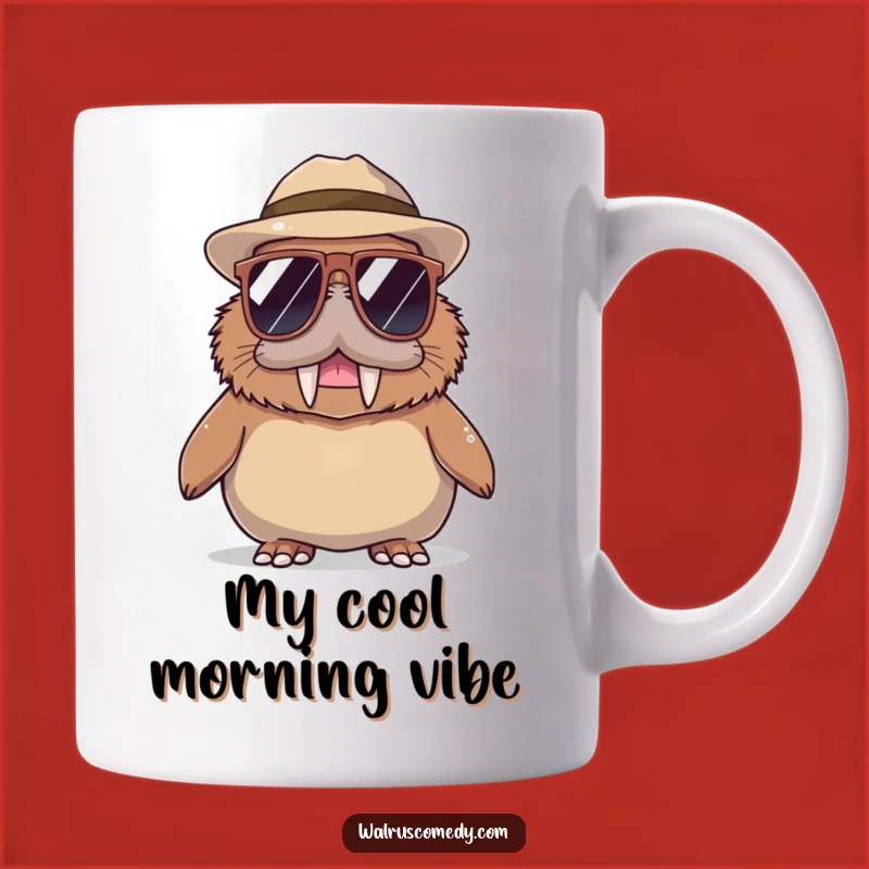 Funny Walrus Sunglasses Hat Mug: Hilarious Gift for the Coolest People