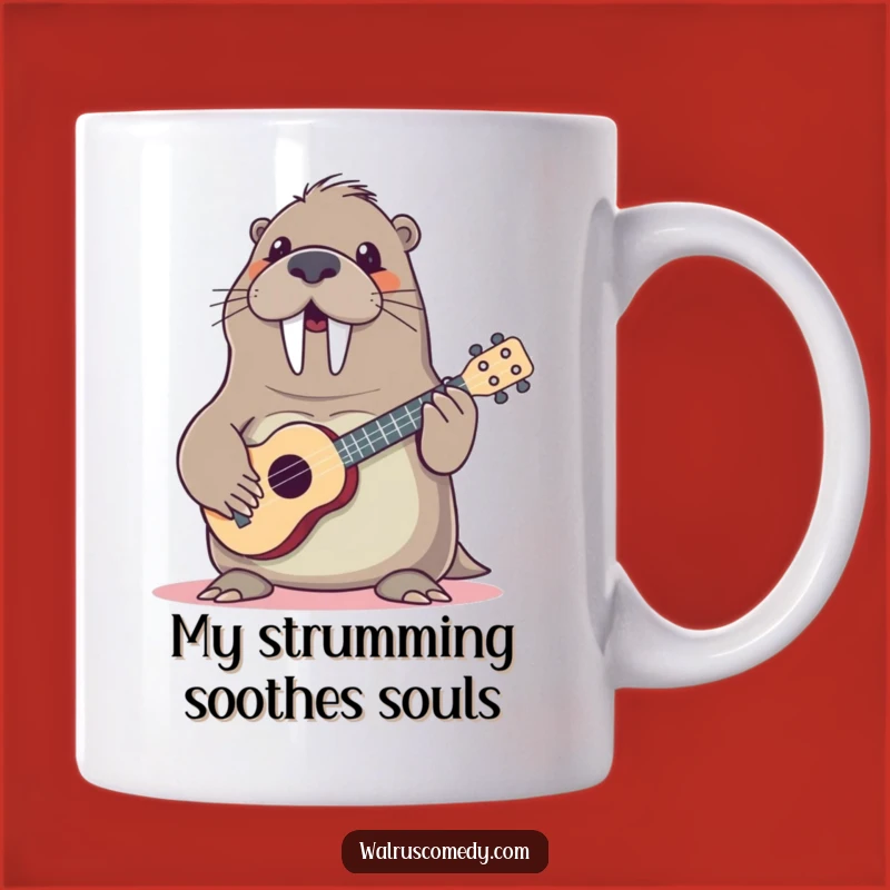 Funny Walrus Ukulele Player Mug - The Ultimate Cheerful Gift for Music Lovers