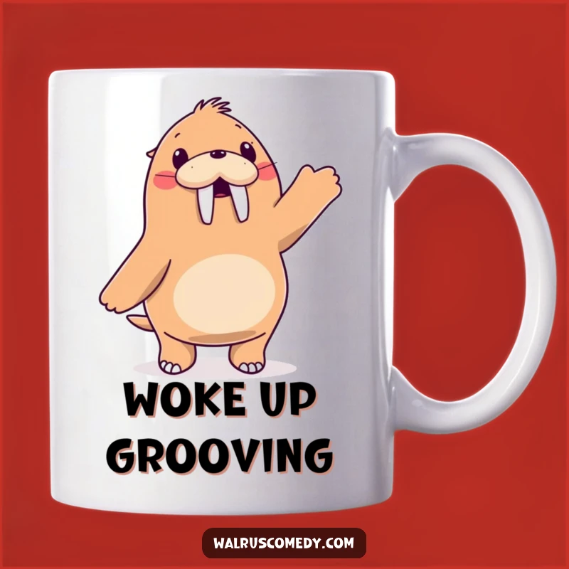 Funny Walrus Dance Mug: Flipping Fun Moves, Perfect Party Gift!