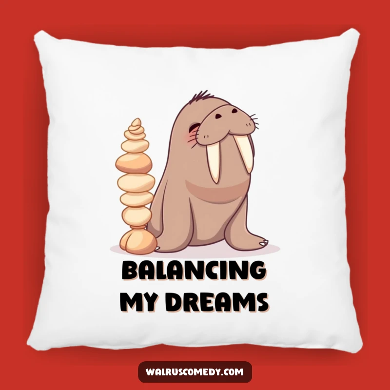 Cozy Funny Walrus Seashell Pillow: Add Hilarious Ocean Comfort to Your Lounging