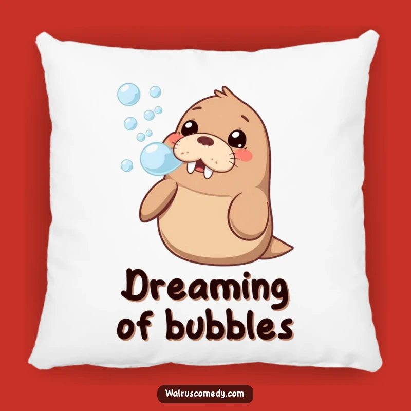 Soft Funny Kawaii Walrus Bubble Pillow: Cuddle Up with Hilarious Comfort