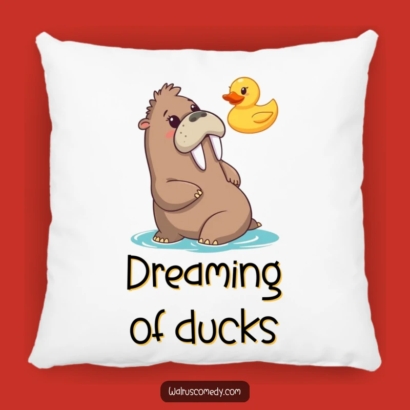 Funny Walrus Duck Surprise Pillow: Cozy Reaction Gift