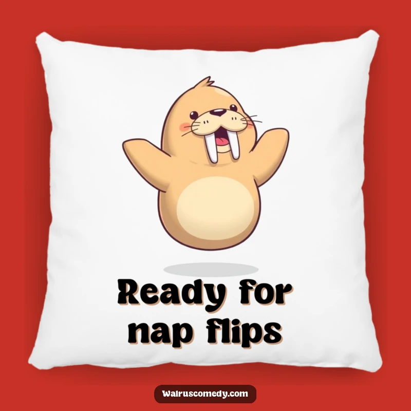 Funny Walrus Dance Pillow: Cozy Comfort, Playful Gift!