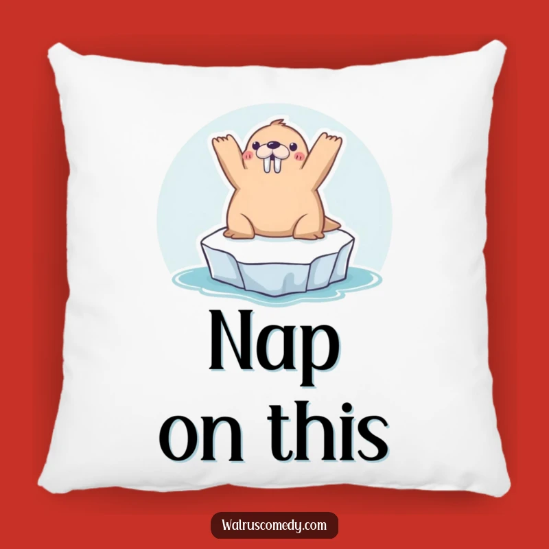 Funny Kawaii Walrus Sunbathing Pillow: Cozy Comfort Funny Gift!