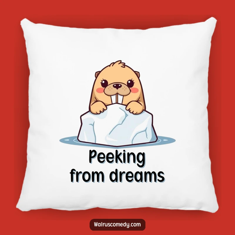 Funny Kawaii Walrus Pillow - Curiosity Nap Time!