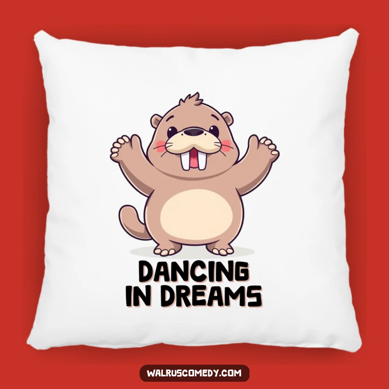 Soft Funny Walrus Happy Dance Pillow - Snuggle Up with Joy!