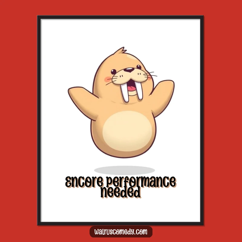 Funny Walrus Dance Digital Art: Instant Joyful Decor!