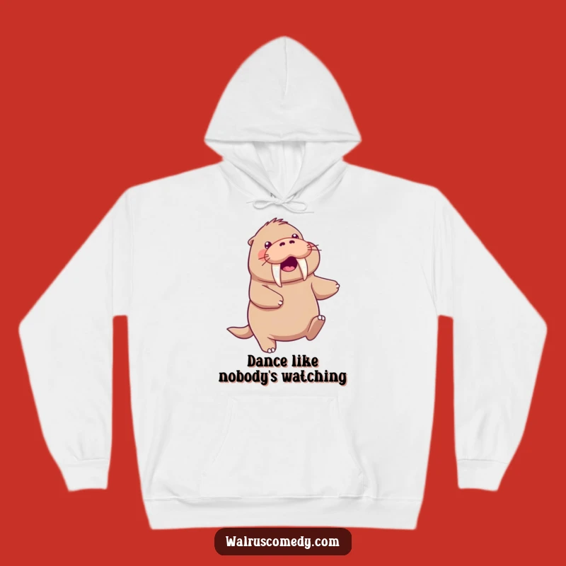 Cozy Funny Kawaii Walrus Hoodie - Dance Break Ready!