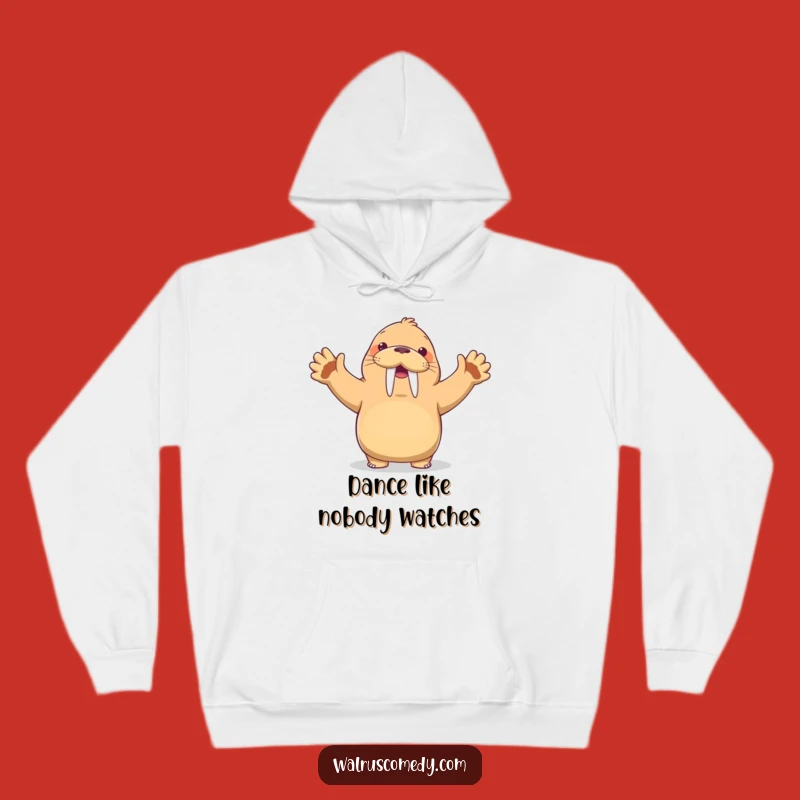 Funny Kawaii Walrus Dancing Hoodie: Cozy Up with Comical Moves & Grins - Great Gift