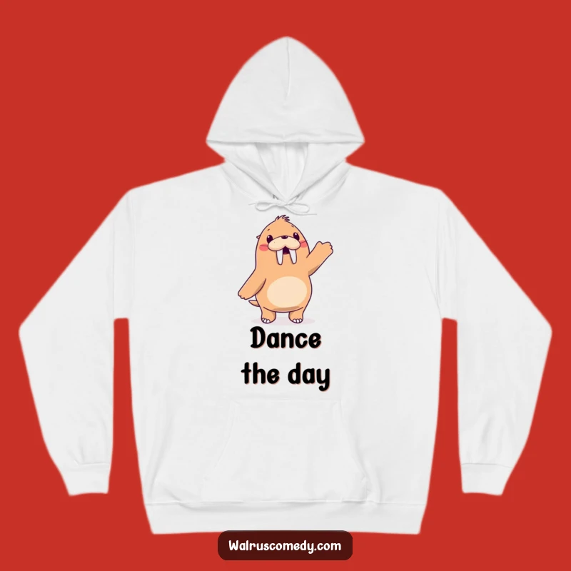 Funny Walrus Dance Hoodie: Cozy Moves, Warm and Hilarious Gift!