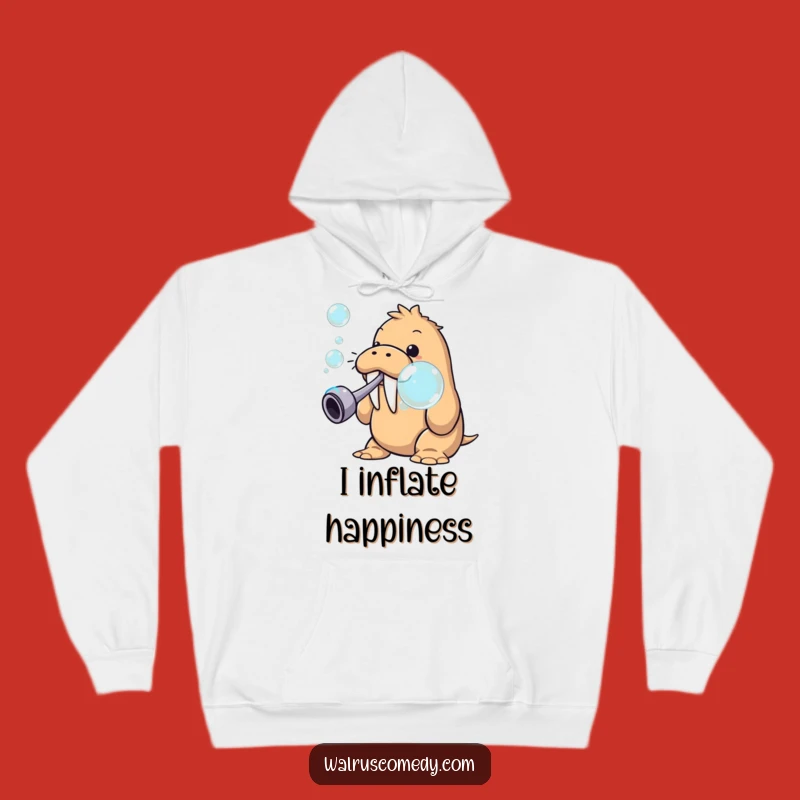Cozy Funny Walrus Bubble Hoodie - Stay Warm and Whimsical!