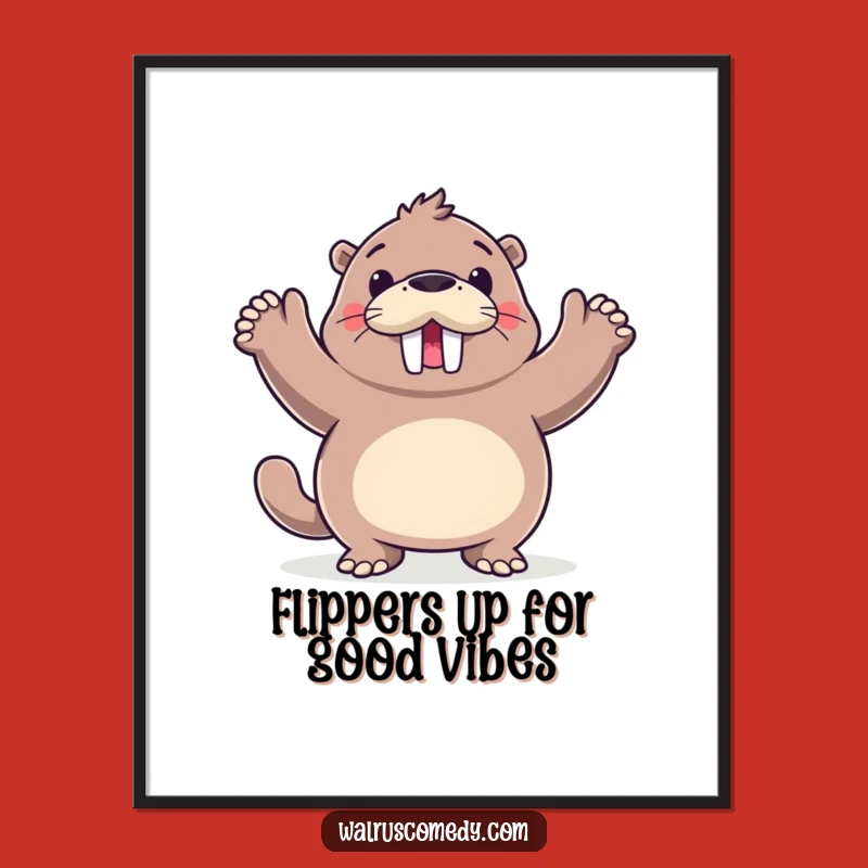 Free Printable Wall Art: Dancing Walrus - Energetic Downloadable Decor!