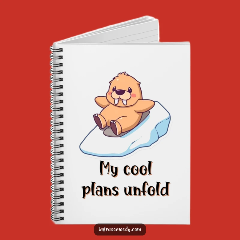 Funny Kawaii Walrus Icy Notebook: Jot Down Ideas With Winter Charm