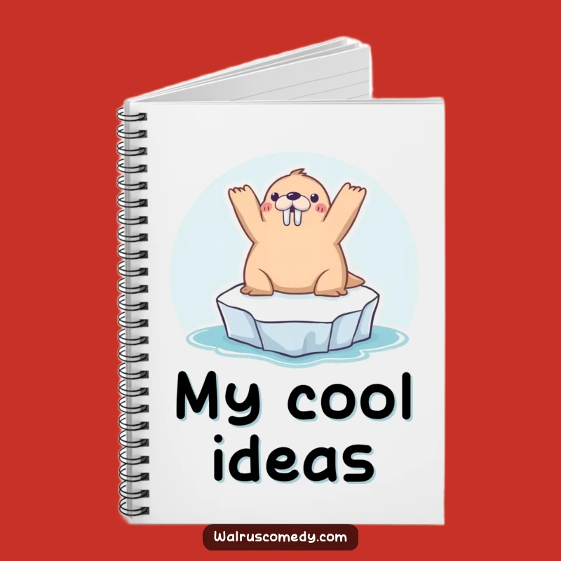 Funny Kawaii Walrus Sunbathing Notebook: Jot Down Funnies Funny Gift!