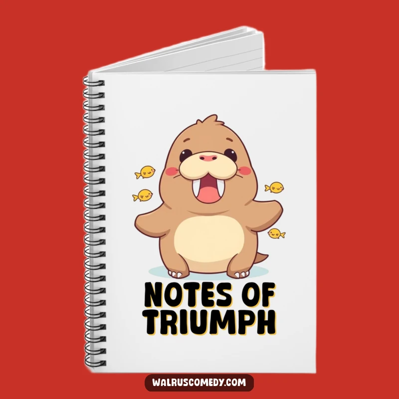 Funny Walrus Cheering Notebook - Jot Down Your Motivational Ideas!