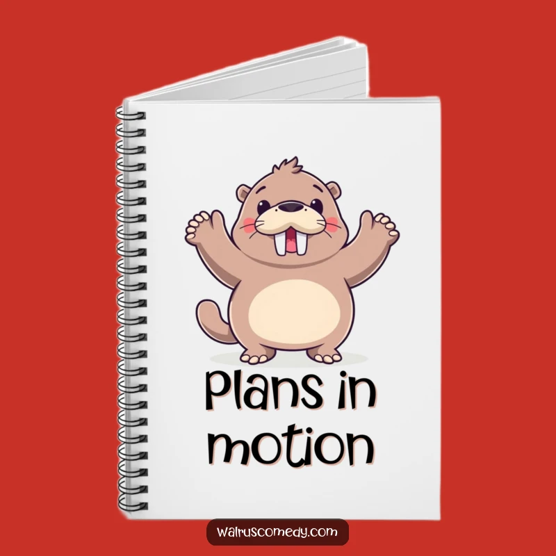 Funny Walrus Happy Dance Notebook - Jot Down Your Energetic Ideas!