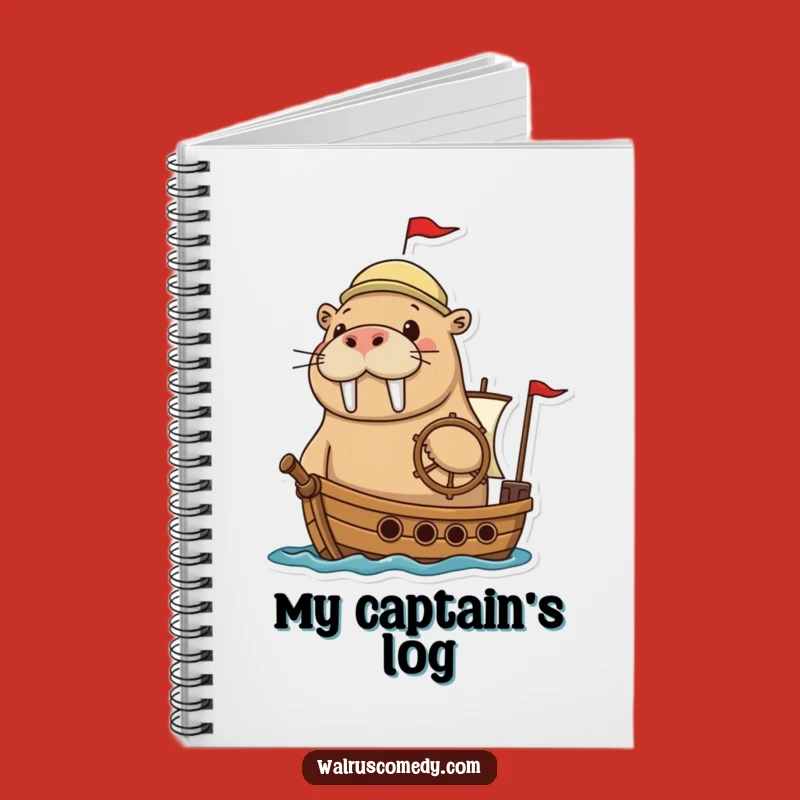 Funny Adventurous Walrus Ship Notebook: Chart Your Course for Ideas