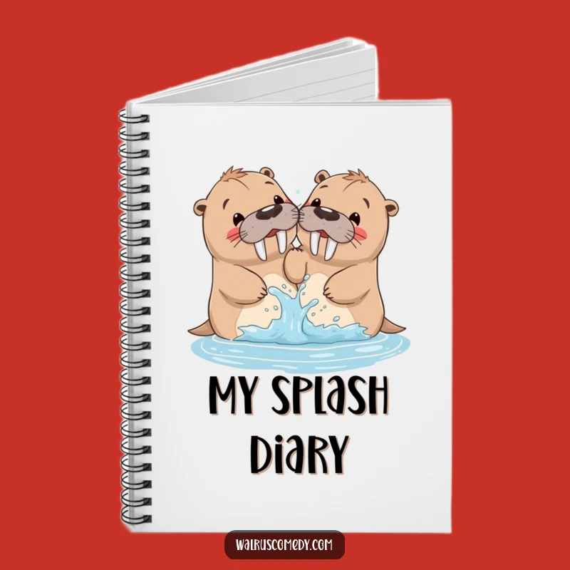 Funny Walrus Siblings Splash Notebook: Jot Down Happy Memories