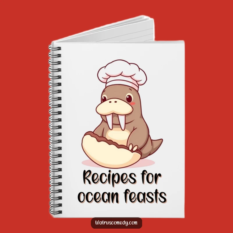 Funny Chef Walrus Notebook: Hilarious Recipe Journal for Culinary Creations Gift!
