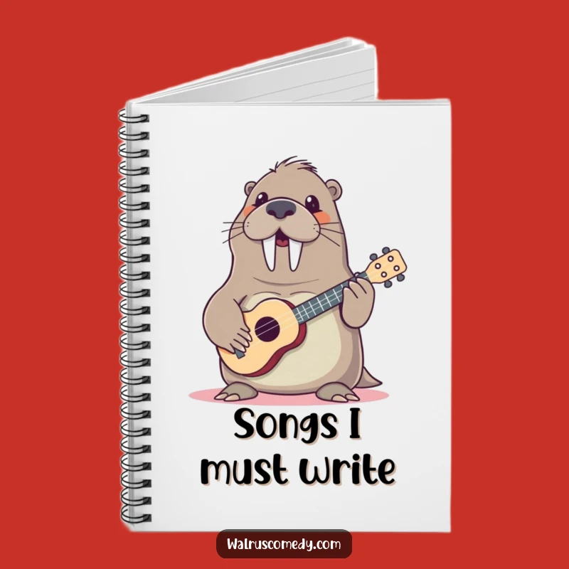 Funny Walrus Ukulele Notebook - Jot Down Your Musical Ideas!