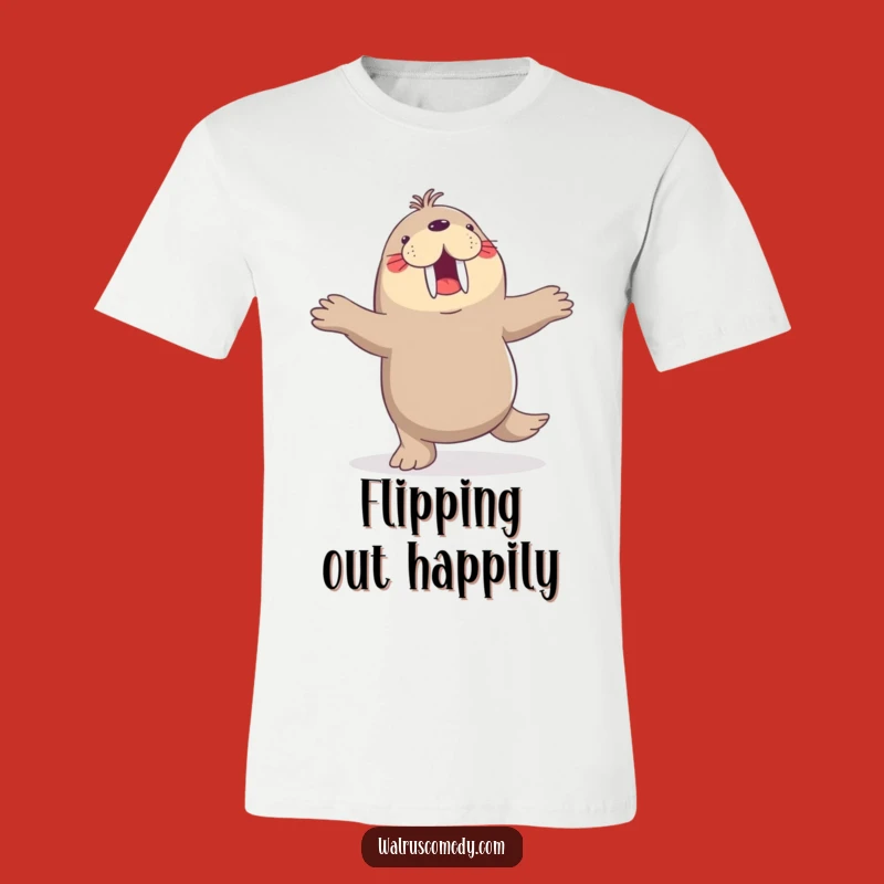 Funny Walrus Dance T-Shirt: Joyful Jig Tee for Happy Movers
