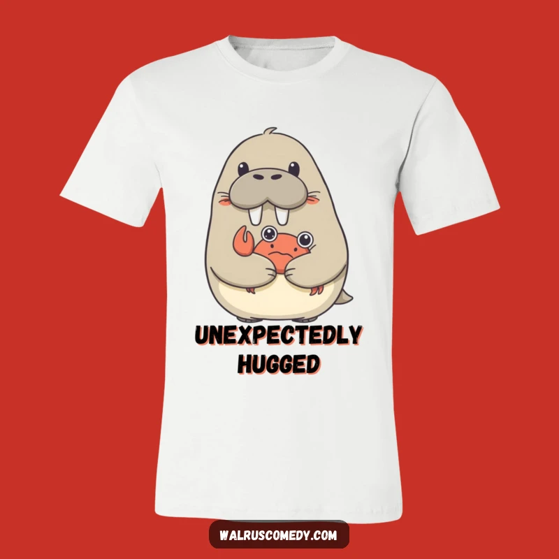 Funny Walrus Hug T-Shirt - Cute Surprise for Animal Lovers