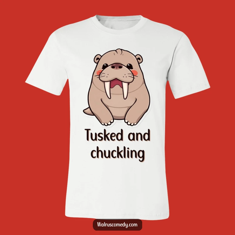 Funny Kawaii Walrus Chuckle T-Shirt - Wear Your Giggles!