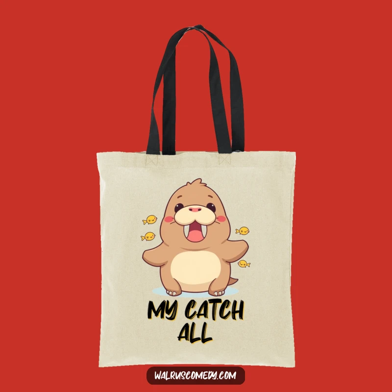 Funny Walrus Cheering Tote Bag - Carry Your Celebration!